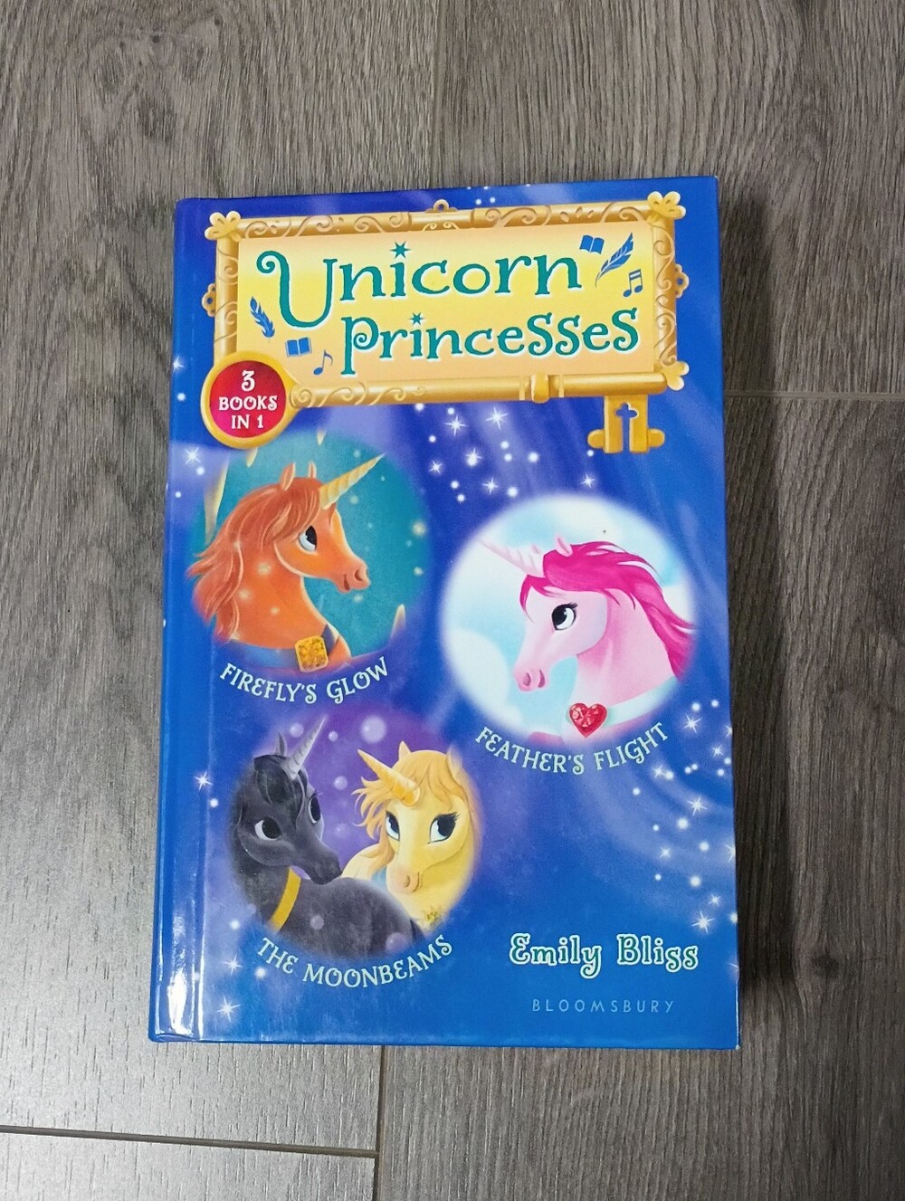 Unicorn Princesses Hardcover Children's Book - Blue